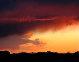 Sunset over the Galisteo Basin